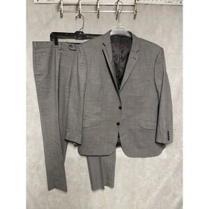 Indochino Suit Men 46S Gray Surgeon Cuffs Wool Academia P 40x29 Bespoke Luxury
